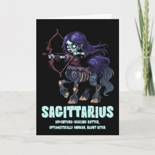Sagittarius Zombie Card