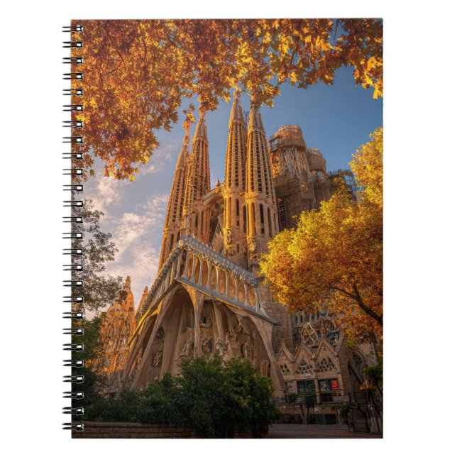 Sagrada Família Autumn Glow Notebook (Front)