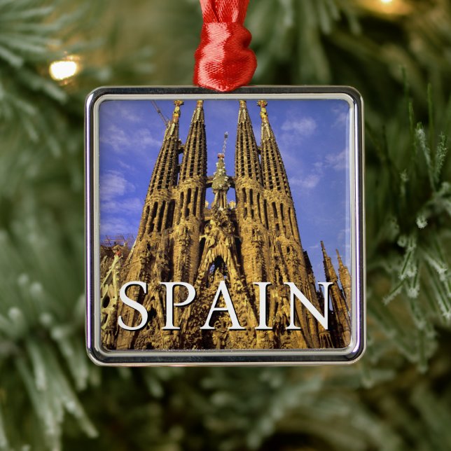 Sagrada Familia | Barcelona, Spain Metal Ornament (Tree)