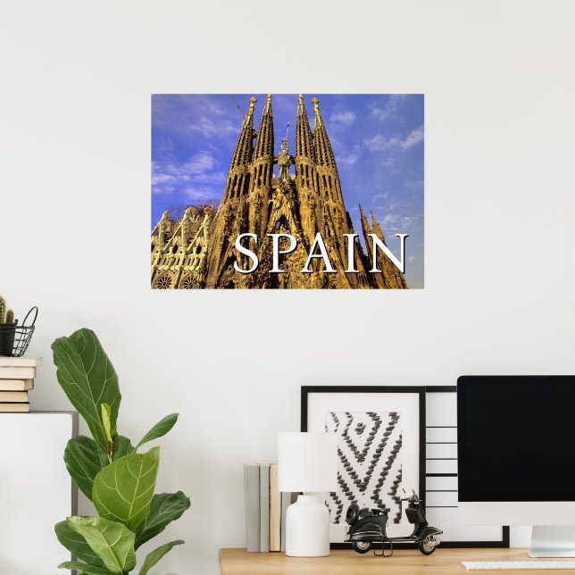Sagrada Familia | Barcelona, Spain Poster (Home Office)