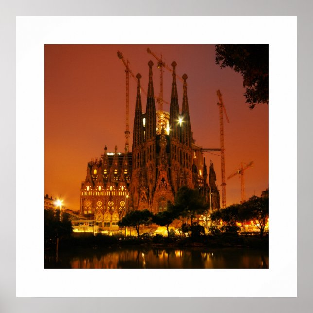 Sagrada Familia, Barcelona - Spain Poster (Front)