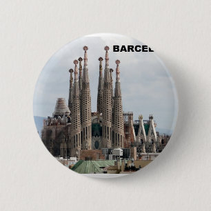 SAGRADA FAMILIA BARCELONA SPAIN (St.K) 6 Cm Round Badge