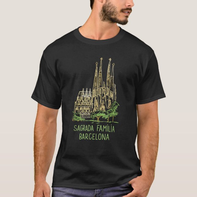 Sagrada Familia Barcelona   T-Shirt (Front)