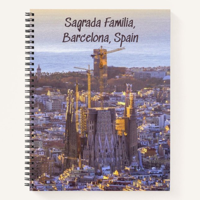 Sagrada Familia Catholic Church, Barcelona, Spain Notebook (Front)