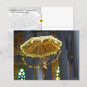 Sagrada Familia Crucifix, Barcelona, Spain -  Postcard