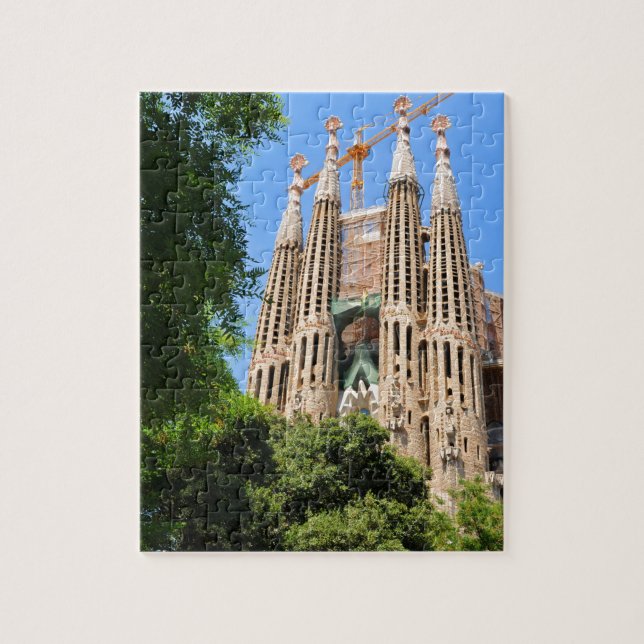 Sagrada Familia in Barcelona, Spain Jigsaw Puzzle (Vertical)