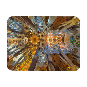 Sagrada Familia. Interior. View 20. Magnet