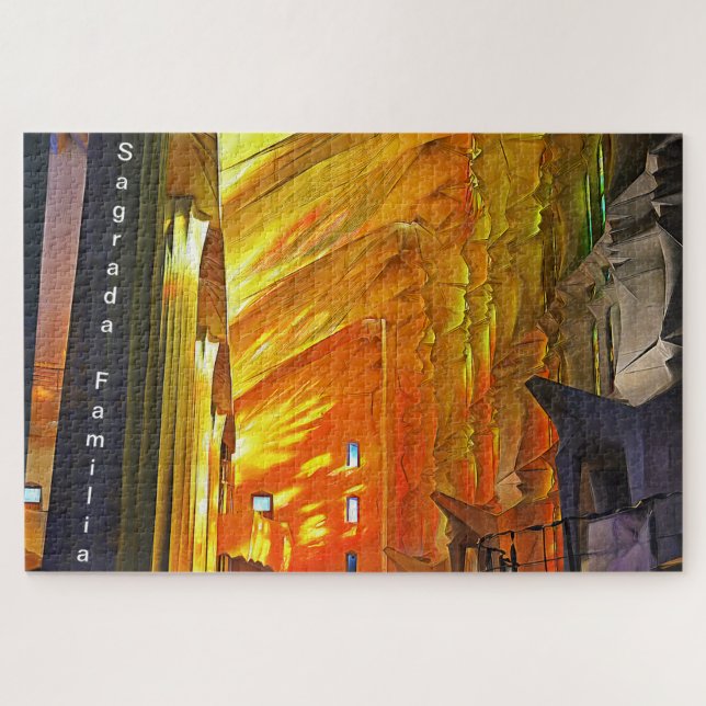 Sagrada Familia. Interior. View 2. Jigsaw Puzzle (Horizontal)