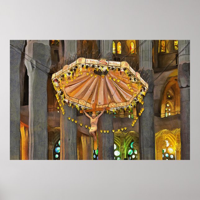 Sagrada Familia. Interior. View 4. Poster (Front)
