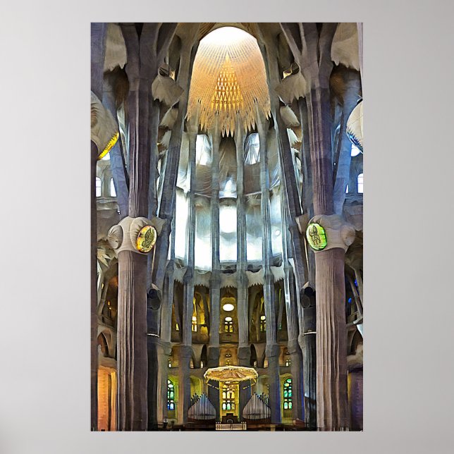 Sagrada Familia. Interior. View 6. Poster (Front)