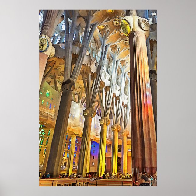 Sagrada Familia. Interior. View 9. Poster (Front)