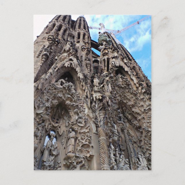Sagrada Familia, Nativity Façade - Barcelona Photo Postcard (Front)