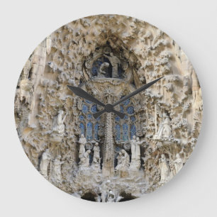 Sagrada Familia. Nativity facade. Large Clock