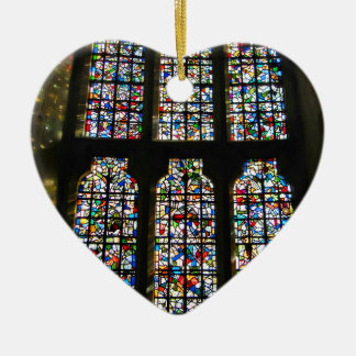Sagrada Familia Stained Glass Barcelona Photograph Ceramic Ornament