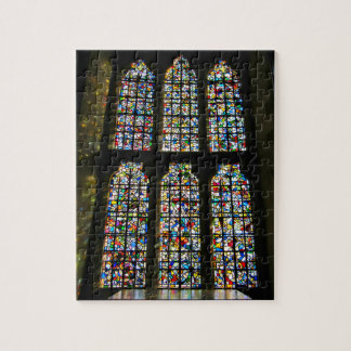 Sagrada Familia Stained Glass Barcelona Photograph Jigsaw Puzzle