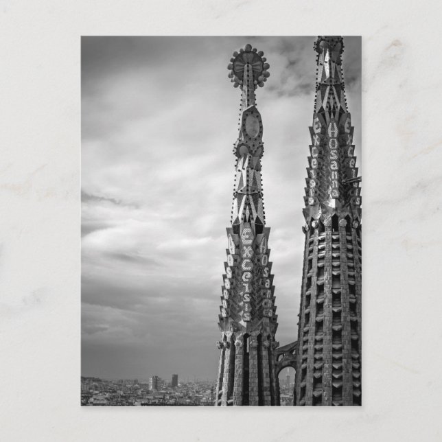 Sagrada Familia towers in Barcelona Postcard (Front)