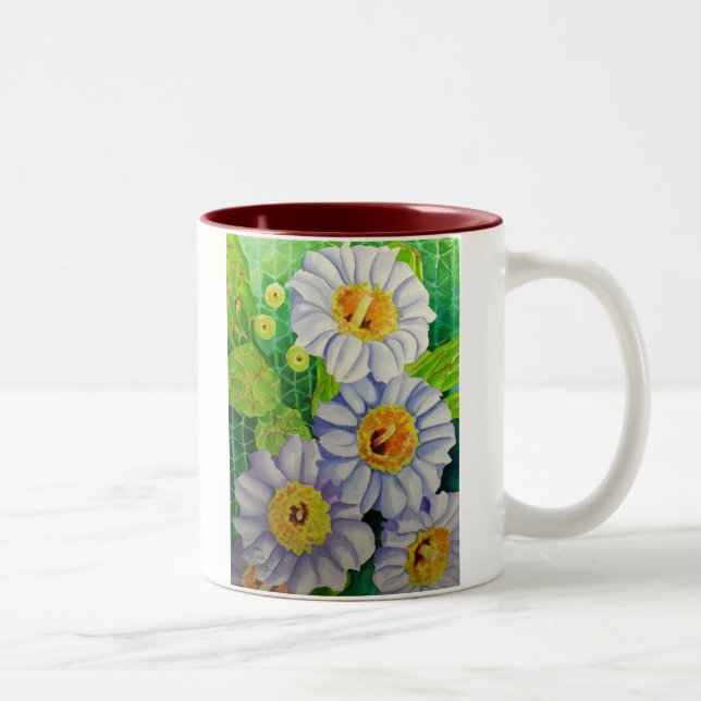 Saguaro Blossoms Two-Tone Coffee Mug (Right)