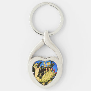 Saguaro Cacti, Cactus Plants Key Ring