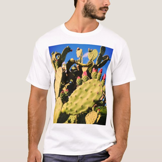 Saguaro Cacti, Cactus Plants  T-Shirt (Front)