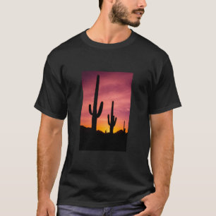 Saguaro cactus at sunrise, Arizona T-Shirt