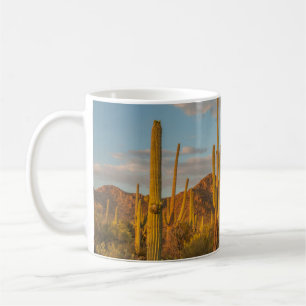 Saguaro cactus at sunset, Arizona Coffee Mug