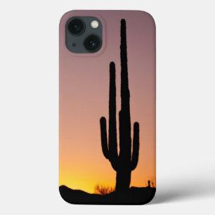 Saguaro Cactus at Sunset iPhone 13 Case