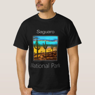 Saguaro Cactus at sunset, Saguaro National Park T-Shirt
