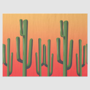 Saguaro Cactus Desert Decoupage Tissue Paper