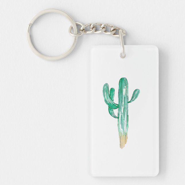 Saguaro Cactus Keychain | Double-Sided (Front)