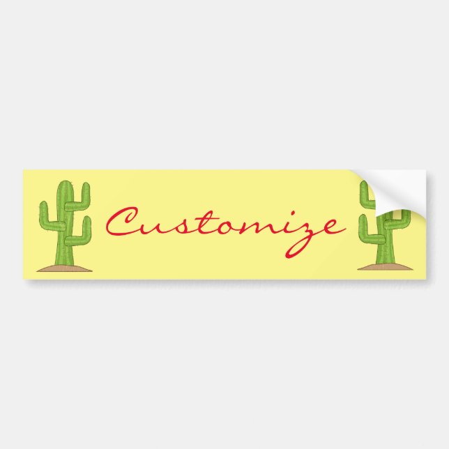 Saguaro Cactus Thunder_Cove Bumper Sticker (Front)