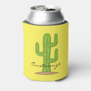 Saguaro Cactus Thunder_Cove Can Cooler