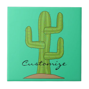 Saguaro Cactus Thunder_Cove Ceramic Tile