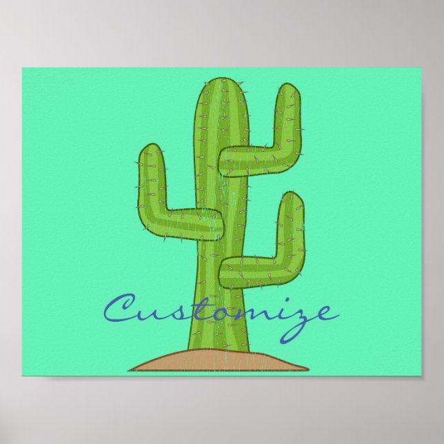 Saguaro Cactus Thunder_Cove Poster (Front)