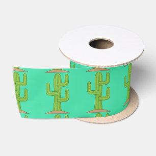 Saguaro Cactus Thunder_Cove Satin Ribbon
