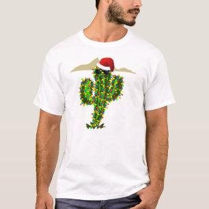 Saguaro Christmas Lights T-Shirt