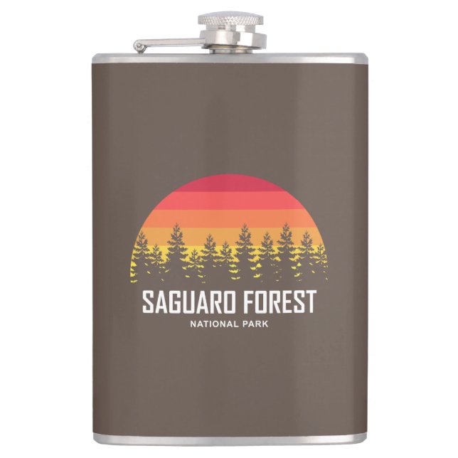 Saguaro Forest National Park Hip Flask (Front)
