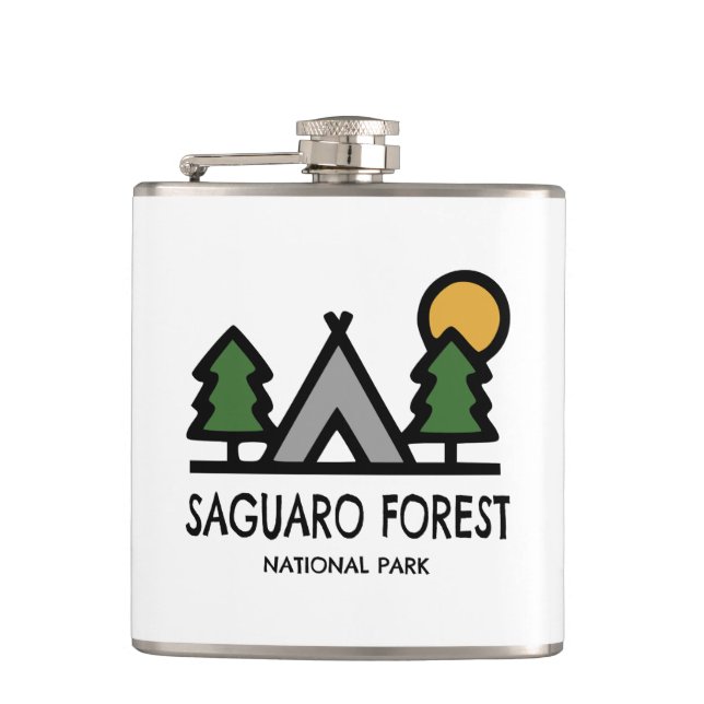 Saguaro Forest National Park Hip Flask (Front)