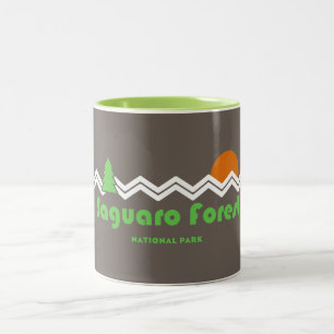 Saguaro Forest National Park Retro Two-Tone Coffee Mug