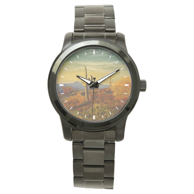 Saguaro in the Arizona Desert, by Gary Poling Watch (Front)