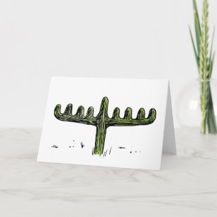 Saguaro Menorah Hanukkah Card