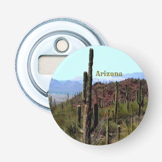 Saguaro mountain landscape Tucson Arizona Bottle Opener