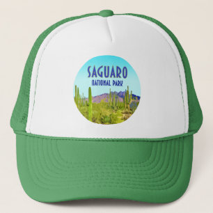Saguaro National Park Arizona Cactus Vintage Trucker Hat