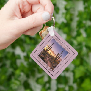 Saguaro National Park Arizona Desert Sunset Key Ring