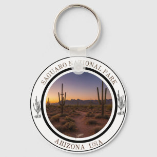 Saguaro National Park Arizona Desert Sunset  Key Ring