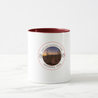 Saguaro National Park Arizona Desert Sunset Souven Mug