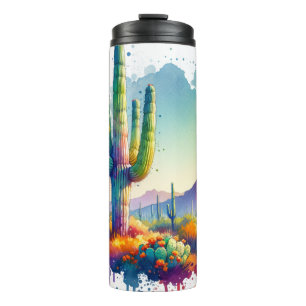 Saguaro National Park Arizona Giant Cactus  Thermal Tumbler