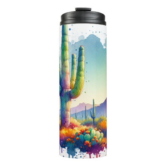 Saguaro National Park Arizona Giant Cactus  Thermal Tumbler (Front)