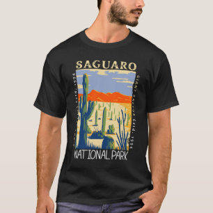 Saguaro National Park Arizona Retro Distressed T-Shirt