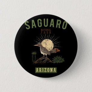 Saguaro National Park Arizona Roadrunner 6 Cm Round Badge