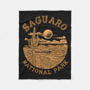 Saguaro National Park Arizona Travelling Nature Fleece Blanket